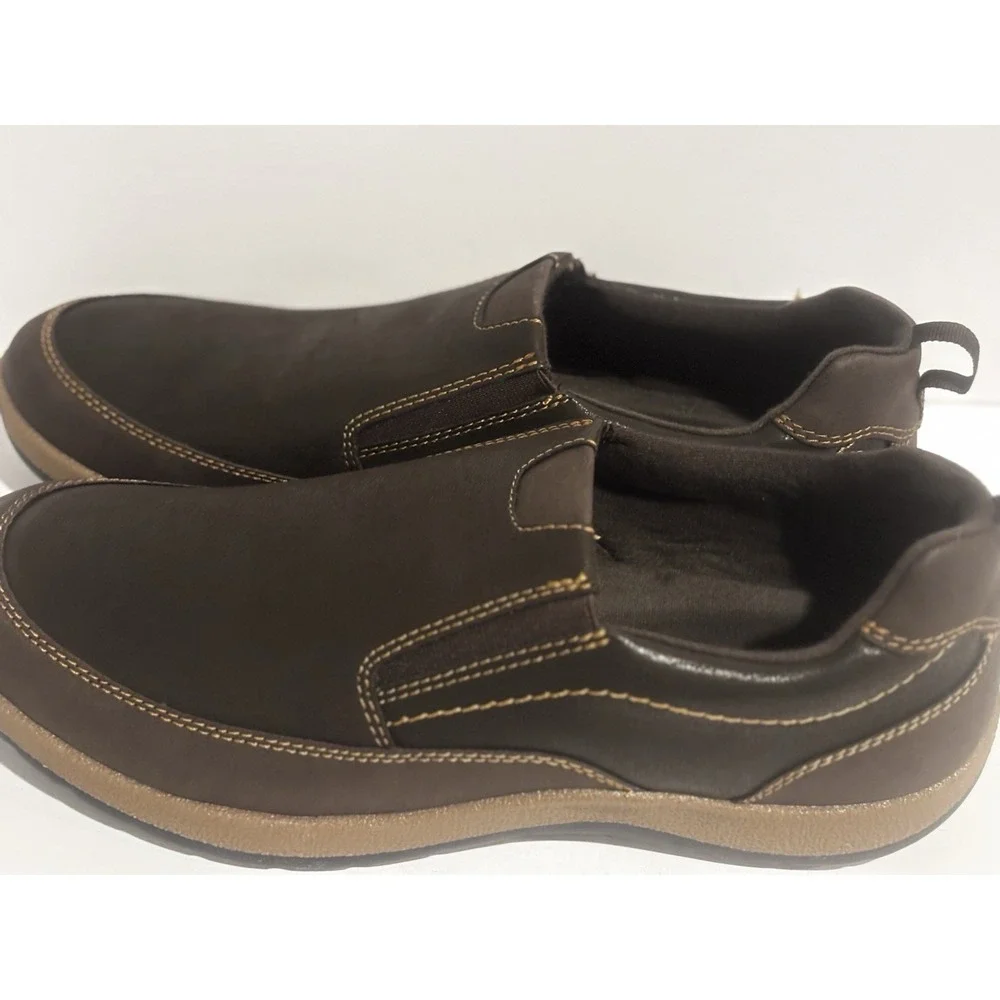 New Eastland Spencer Mens‎ Slip On Shoes Brown 12D Work Casual Loafer